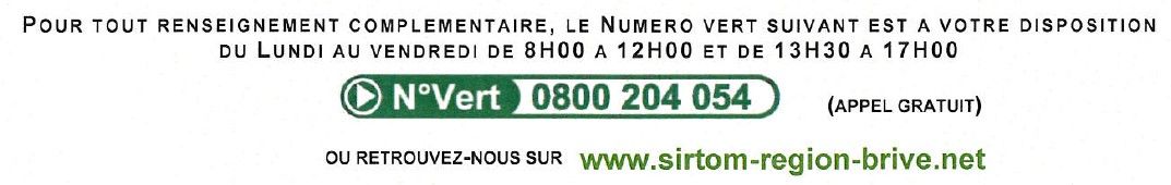sirtom numero vert